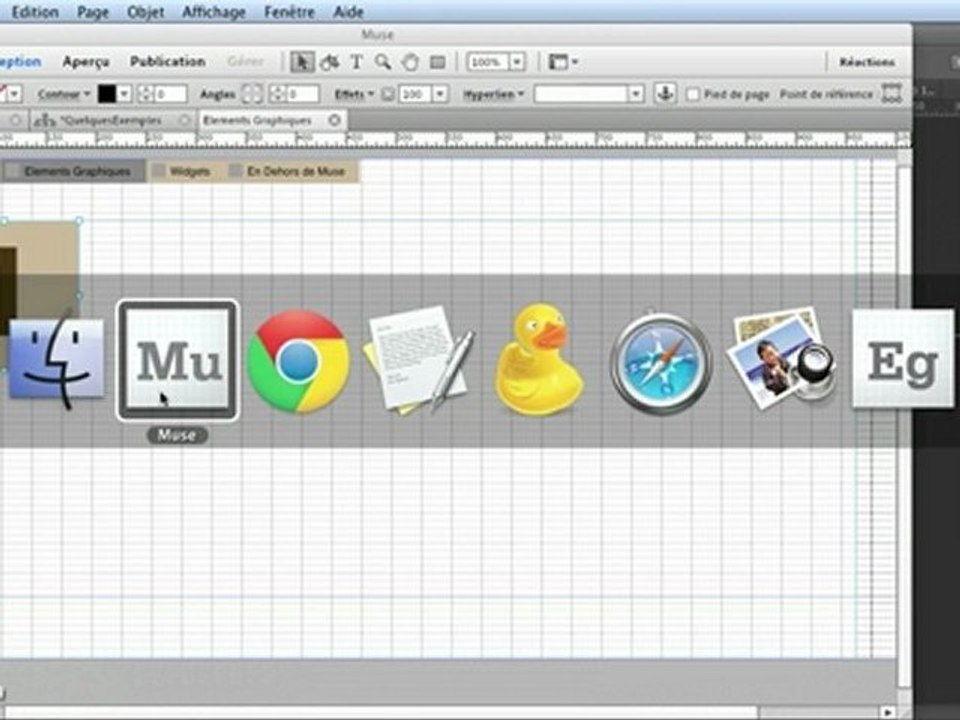 Adobe Muse : Importer des éléments rollover en utilisant des boutons Photoshop