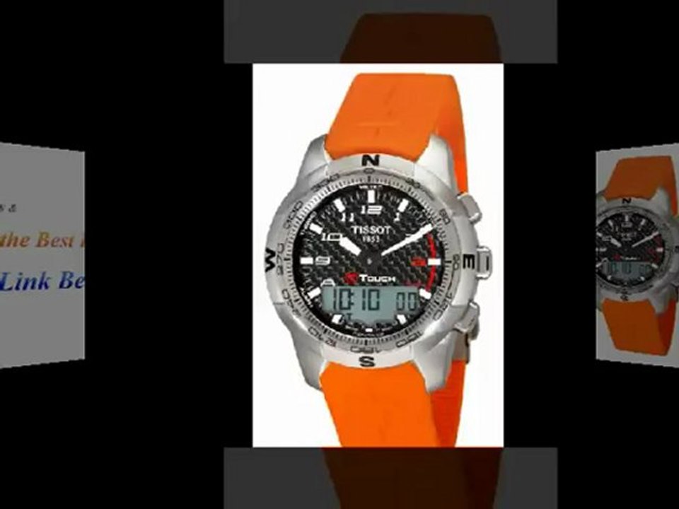 Tissot Men's T0474204720701 T-Touch II Black Digital Multi Function Watch Best Price