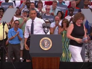 Obama hits battleground state Ohio on a high