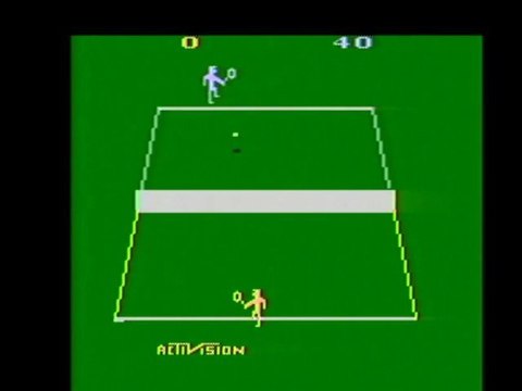 Classic Game Room - TENNIS review for Atari 2600