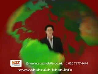Shah Rukh Khan - Vizz Mobile commercial - july 2012
