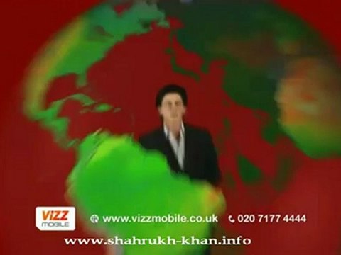 Shah Rukh Khan - Vizz Mobile commercial - july 2012