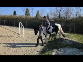 Till et son poney Popeye à Bry-sur-Marne