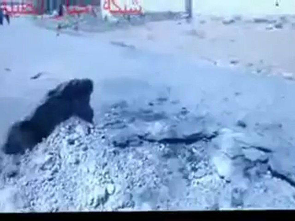 Syria فري برس  درعا حوران الطيبة اثار الدمار  1 8 2012 Daraa