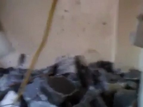Syria فري برس ديرالزور آثار القصف الصاروخي الجبيلة 31 7 2012 Deirezzor