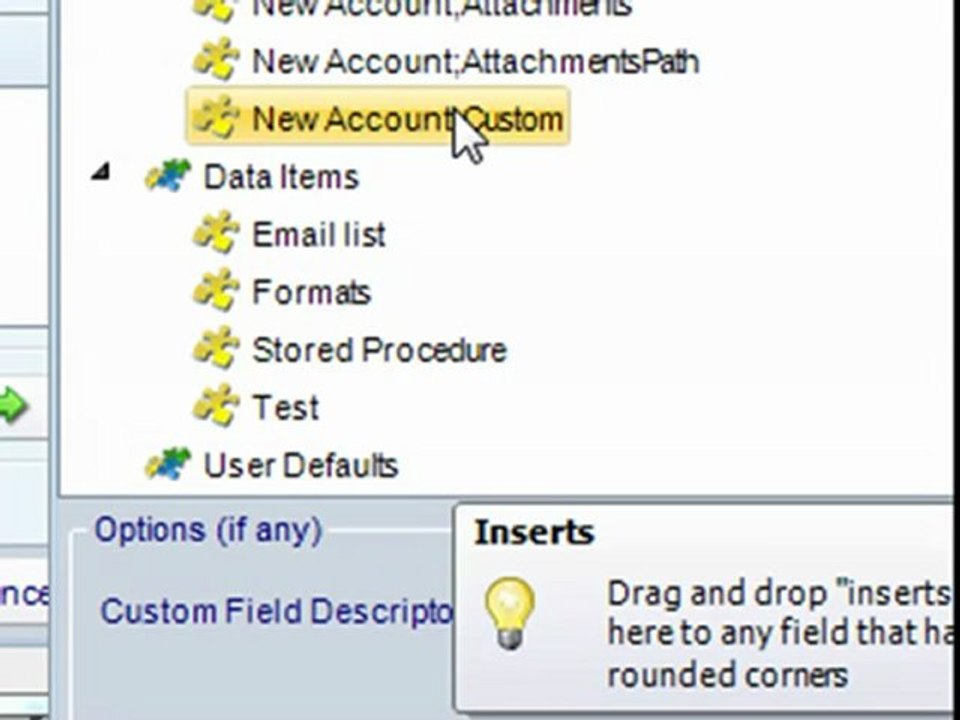 Create a database record from the values in an email