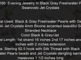 Fashionjewelryforeveryone.com MultiStranded Freshwater Pearls Bridal Necklace set / Swarovski Crystal