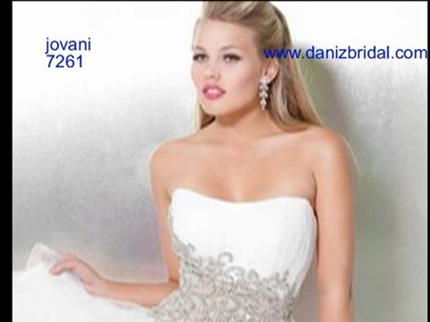 Jovani 7261 short dress with beaded detailing, style 7261