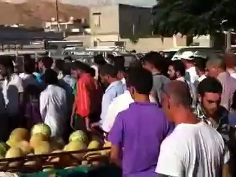 Syria فري برس حلب تل رفعت تشيع الشهيد محمد عبد القادر الضاحي 1 8 2012 Aleppo