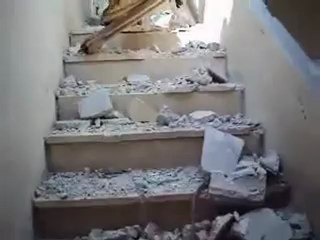 Syria فري برس حلب المشهد آثار القصف على بيت في المشهد 1 8 2012  Aleppo