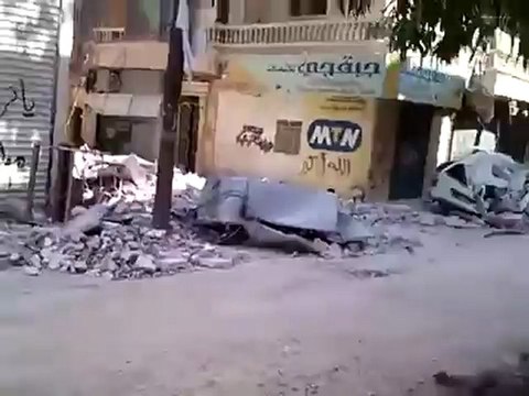 Syria فري برس حلب صلاح الدين آثار القصف العنيف وسقوط قذيف 31 7 2012 ج1 Aleppo