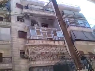 Syria فري برس حلب سيف الدوله آثار القصف العشوائي31 7 2012 Aleppo