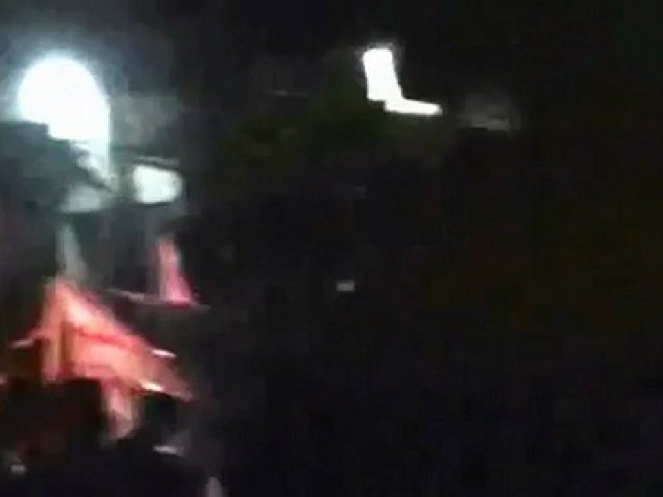 Syria فري برس  ريف  دمشق حرستا مسائية13 رمضان برفقة كتيبة الرجل البخاخ  1 8 2012 ج2 Damascus