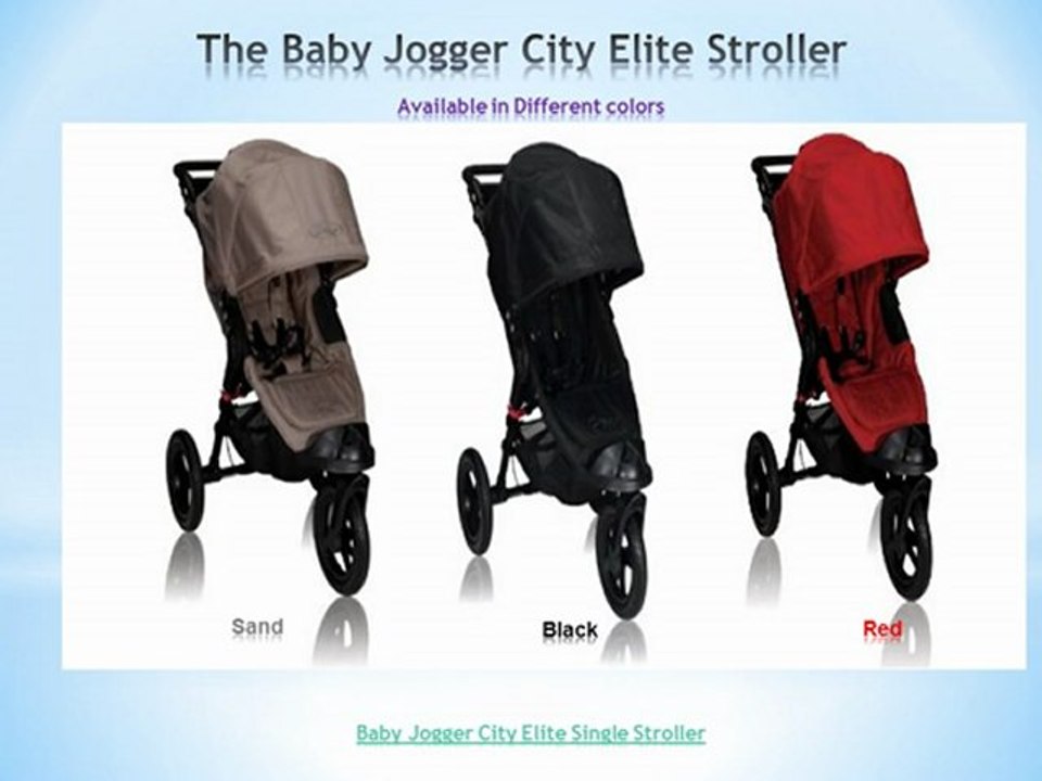 The Baby Jogger City Elite Stroller Features