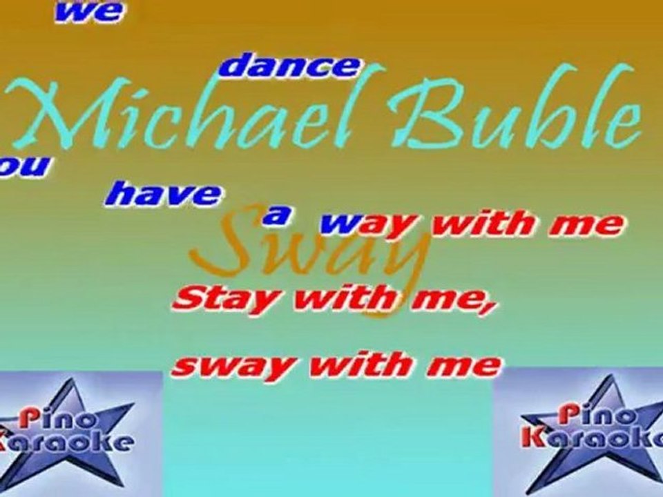 Michael Buble - Sway - Karaoke