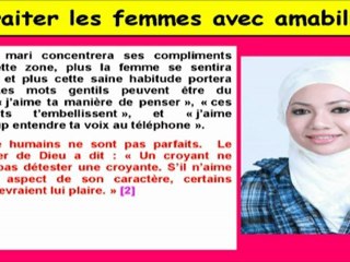 Traiter les femmes avec amabilité