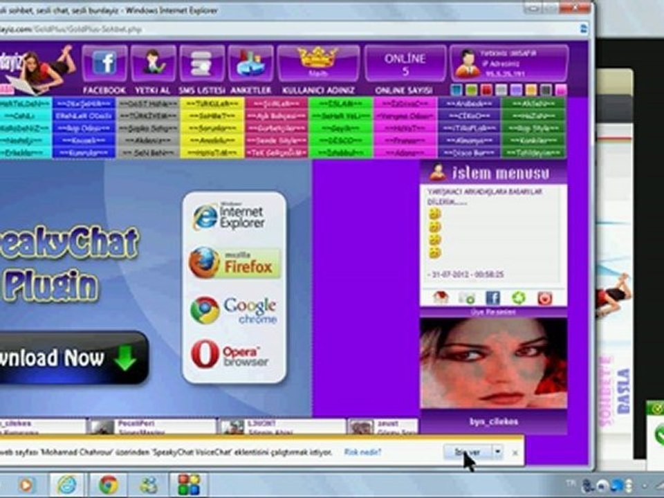 Speakychat YÜKLEME  VE KURULUM www.sesliburdayiz.com