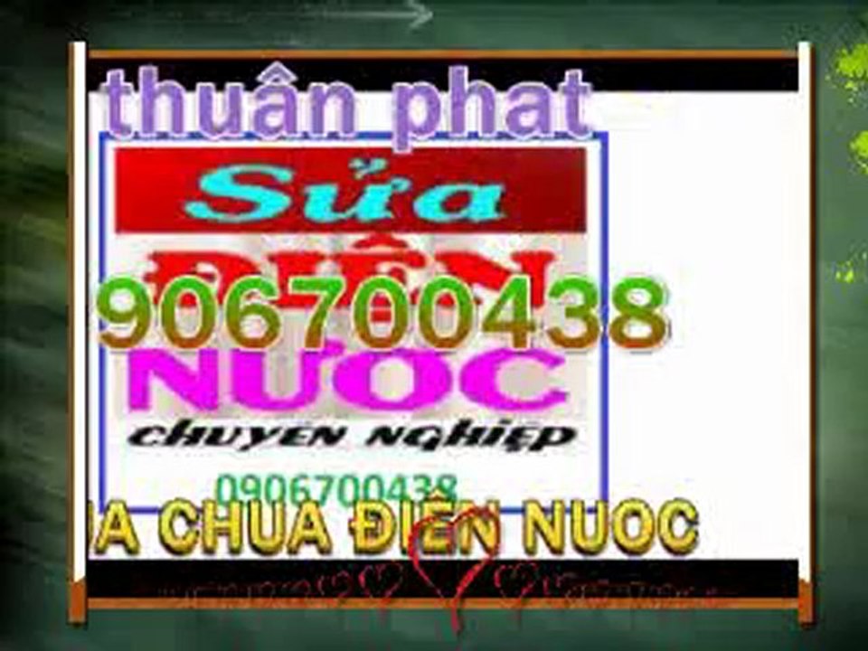 THO SUA CHUA DIEN NUOC TAI NHA TPHCM 0906700438