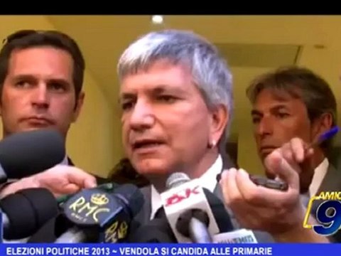 Elezioni politiche 2013 | Vendola si candida alle primarie