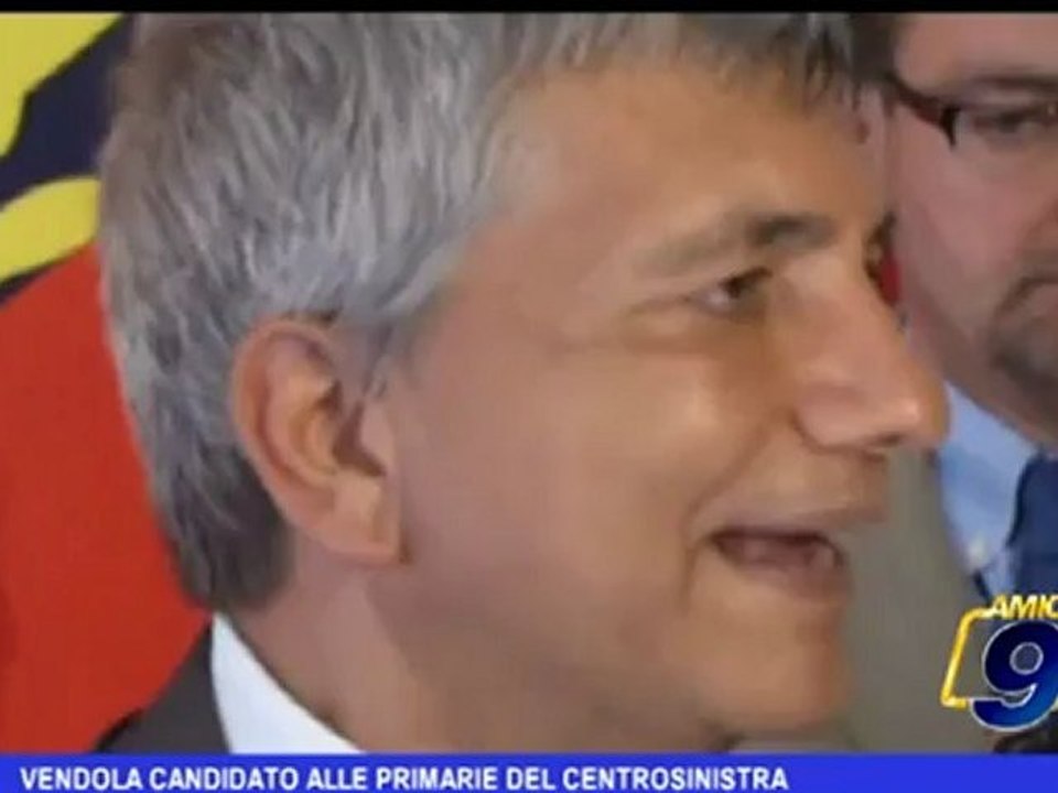 Vendola candidato alle primarie del centrosinistra