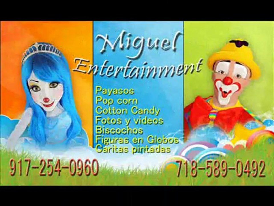 LA HORA LOCA PAYASOS-CLOWNS-DIVERSION EN NEW YORK (917) 254-0960
