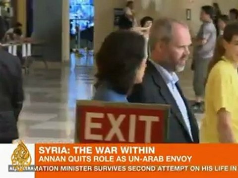 Annan quits as Syria peace envoy