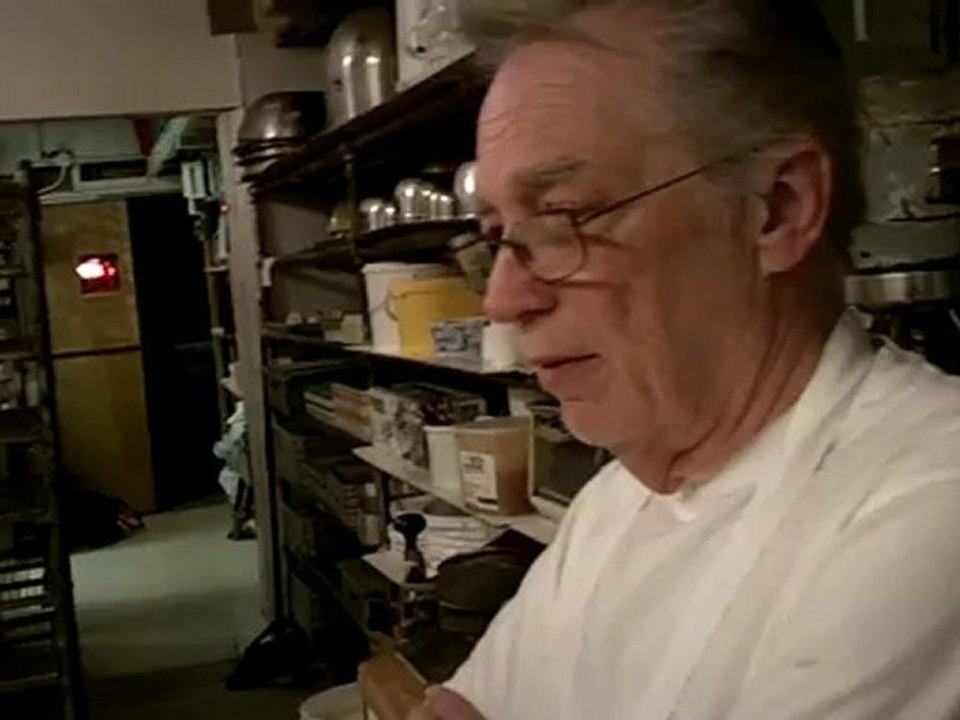 Working Hard As A Business Owner - Mr. Hermann is an example of a hard working business owner. Hermann's Bakery, Royal Oak, MI.