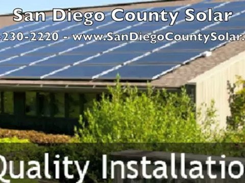 San Diego County Solar - 760-230-2220 - Encinitas CA Solar Equipment Solar Company Solar Energy