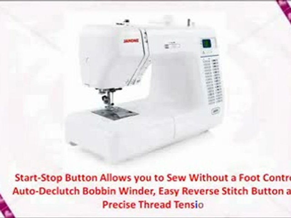 Janome 8077 Computerized Sewing Machine with 30 Built-In Stitches Best Price