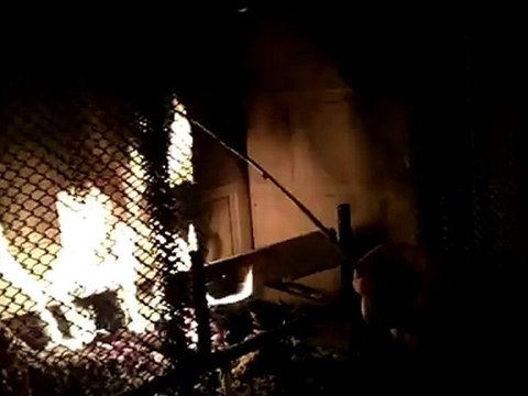 Roasting Marshmallows - Sarah roasts marshmallows in the condo. Travel