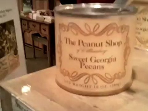 Sampling Pecans At A Peanut Store - Terrance talks about pecans. Small business.