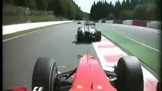 F1 2009 Belgian GP Räikkönen Onboard Start [HD] BBC POST FORUM