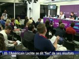 JO: le nageur américain Ryan Lochte 