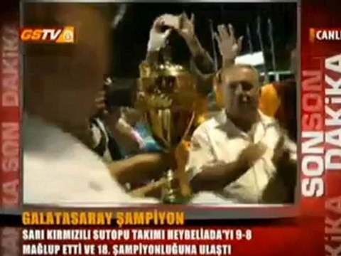Su Topu Sampiyonu GALATASARAY , Kupa Toreni