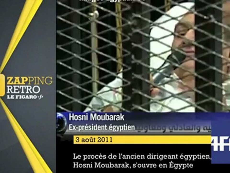Il y a un an : Hosni Moubarak est jugé en Egypte