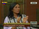 (VÍDEO) Contragolpe (1/2): Rectora CNE Socorro Hernández 02.08.2012