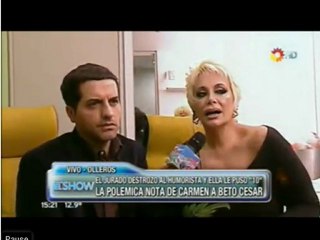 Carmen en su Camarín con Angel de Brito