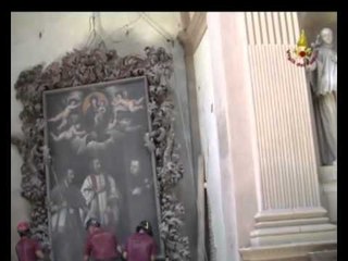 Mirandola (MO) - Recupero quadri dalla Chiesa del Gesù (03.08.12)