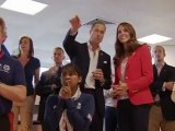 Prince William and Kate visit Team GB House