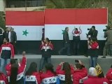 قصف مخيم اليرموك الفلسطيني في دمشق