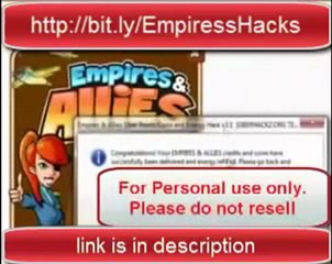 Empires And Allies Hack - FREE Download - August 2012 Update