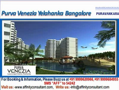 Purva Venezia Yelahanka Bangalore @ 09999620966, Purva Venezia Bangalore