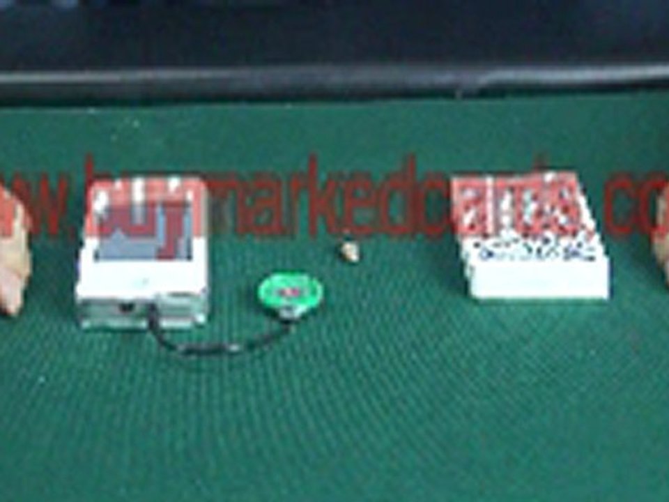 table de poker caméra de balayage pour lire des cartes marquées