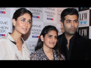 Kareena Kapoor & Karan Johar @ Lakme Fashion Week - Winter/Festive 2012