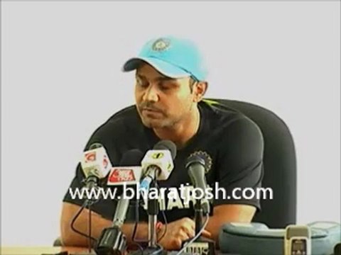 India vs Srilanka 2nd ODI July 24th 2012 Virendra Sehwag pre match PC Hambantota