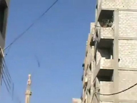 Syria فري برس ريف دمشق عربين آثاار القصف العشواائي على المدينة 4 8 2012 Damascus