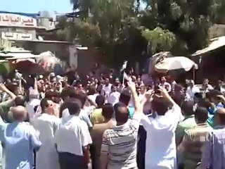 Syria فري برس حلب بانقوسا حافظ أسد كلب الأمة العربية 3 8 2012 Aleppo