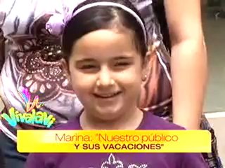 Las vacaciones, reportaje de Marina.