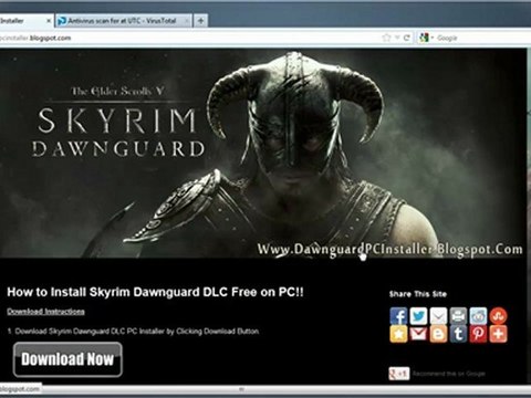 Skyrim Dawnguard DLC Installer Free Giveaway