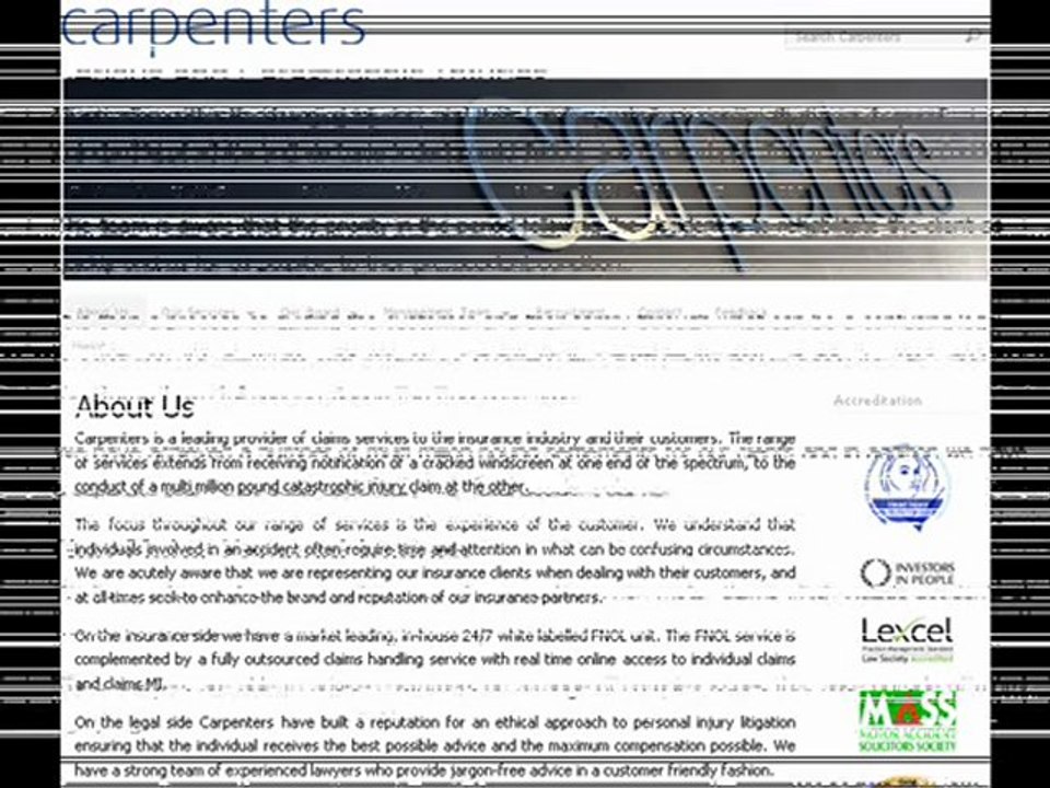 Non-Motor personal injuries by Carpenters Law